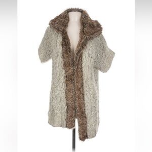 Apt. 9 Women's Knit Cardigan with Faux Fur Trim